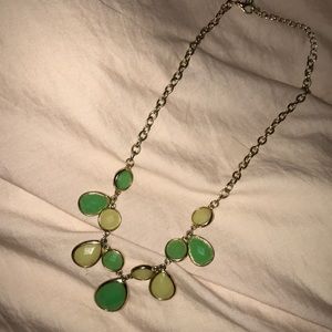 Green and gold necklace